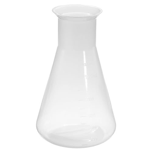 1000ml Plastic Erlenmeyer Flask, 1 Pack Wide Mouth Conical Flask — PATIKIL