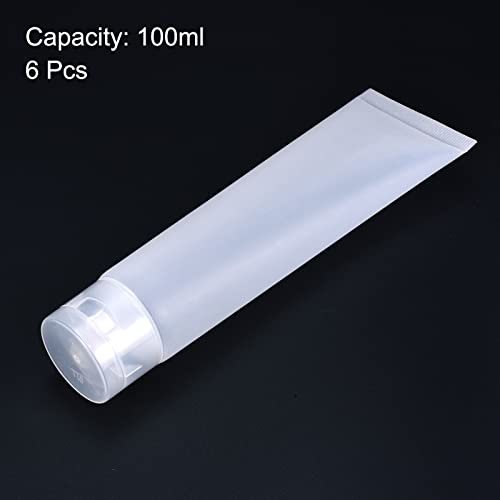 100ml Squeeze Tube, 6 Pack Empty Cosmetic Tubes Plastic view 3