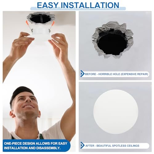 100mm/3.9" Diameter Metal Ceiling Hole Cover Plate view 5