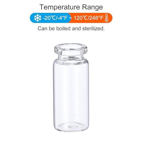 10ml Glass Vials, 200pcs Glass Vial Small Glass Vials Empty Sample Bottle view 5