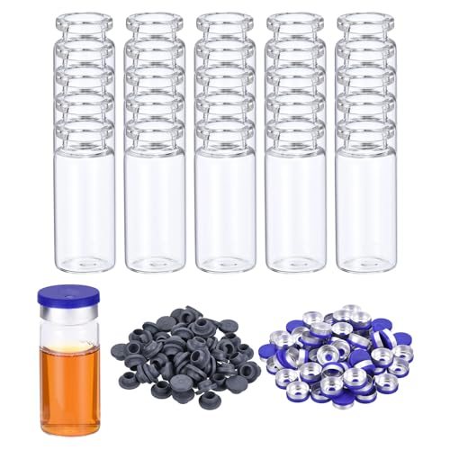 10ml Glass Vials, 200pcs Glass Vial Small Glass Vials Empty Sample Bottle — PATIKIL