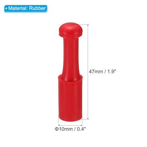10mm Stamp Rubber Round Handle, 5 Pack Rubber Knobs Stamp Mounts Drawer view 2