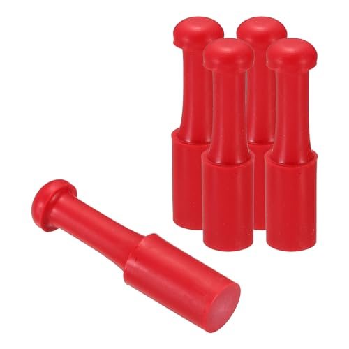 10mm Stamp Rubber Round Handle, 5 Pack Rubber Knobs Stamp Mounts Drawer — PATIKIL