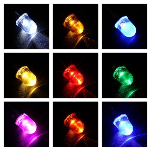 10mm Yellow LED Diode Light 40 Pcs 4.5-6V DC Pre Wired view 4