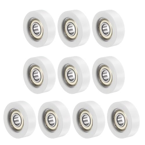 10x38x12mm Ball Bearing Guide Pulley Roller 10PCS Nylon Round Wheel — PATIKIL