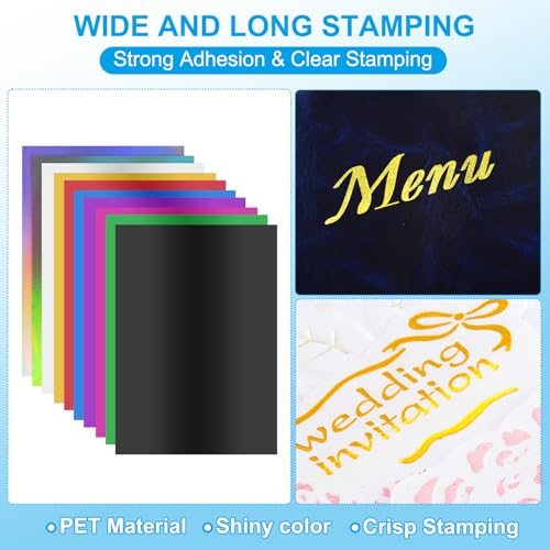 11.7x8.3" Hot Stamping Foil Paper Sheet Heat Transfer Hot Stamping, 50 view 3
