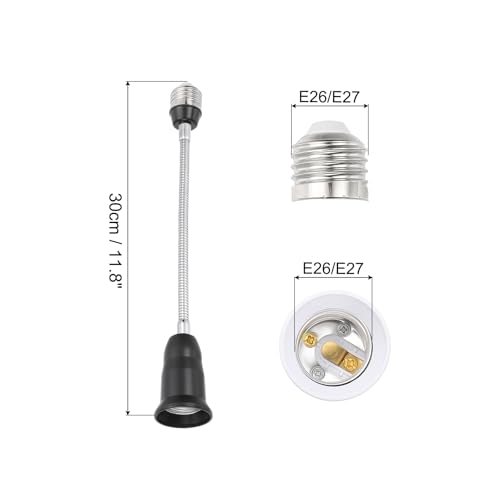 11.8 Inch E26/E27 Light Socket Extender view 2