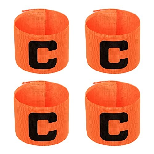 11.8x2.8 Soccer Captain Armband, 4Pcs Nylon Elastic Protective Arm Badge — PATIKIL