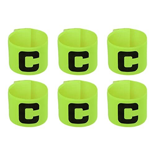 11.8x2.8 Soccer Captain Armband, 6Pcs Nylon Elastic Protective Arm Badge — PATIKIL