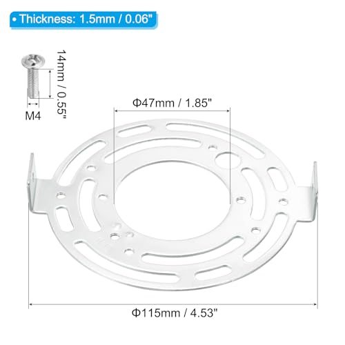 115mm (4.53") Universal Light Fixture Mounting Bracket Kit 2set, Light view 2
