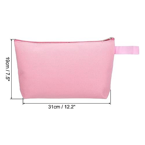 12.2 x 7.5 Canvas Makeup Bags view 2