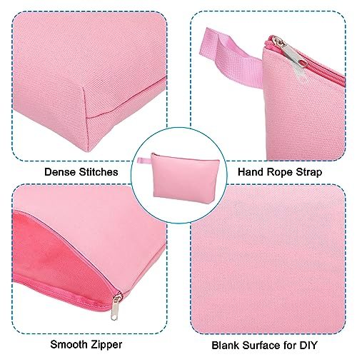 12.2 x 7.5 Canvas Makeup Bags view 4