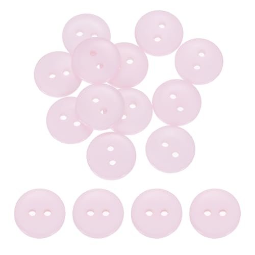 12.5mm Resin Sewing Buttons 2 Hole Light Pink, Round Buttons — PATIKIL