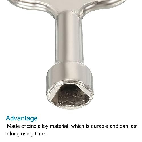12.5x7mm Triangle Socket Spanner Key, 6 Pack Electrical Cabinet Gas Water view 4