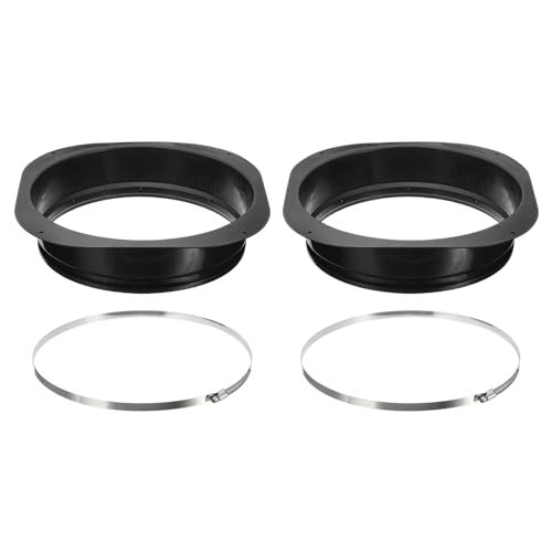 12" Duct Connector Flange, 2 Pack Dryer Vent Wall Plate Square — PATIKIL