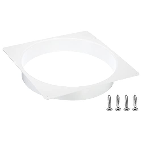 12" Duct Connector Flange, Dryer Vent Wall Plate Square — PATIKIL