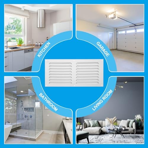 12 Inch Aluminum Vent Cover, Screen Air Grille Ventilation Cover HVAC view 5