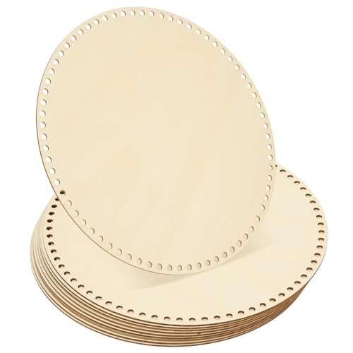 12 Inch Crochet Basket Base Bottoms Round Wood Base Shaper, 10 Pcs, Bag — PATIKIL