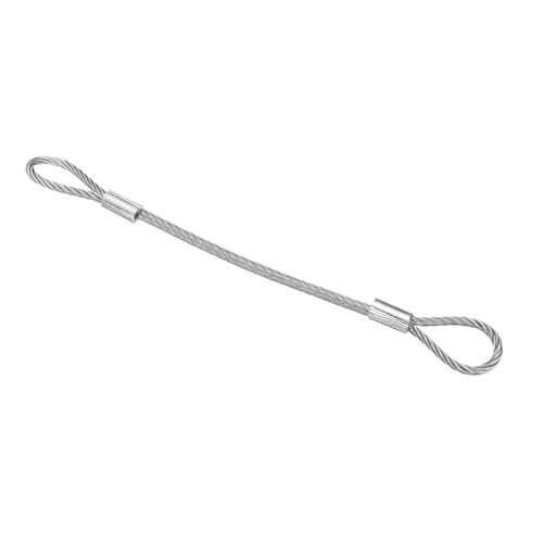 12" Safety Cable Lock Security Wire Ropes 0.26" Dia Clear, 304 Stainless — PATIKIL