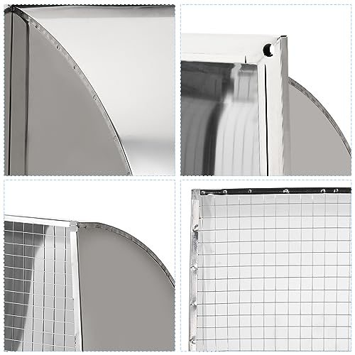 12"x12" Wall Vent Cover, Exterior Dryer Vent Outlet Grille Louvered 304 view 4