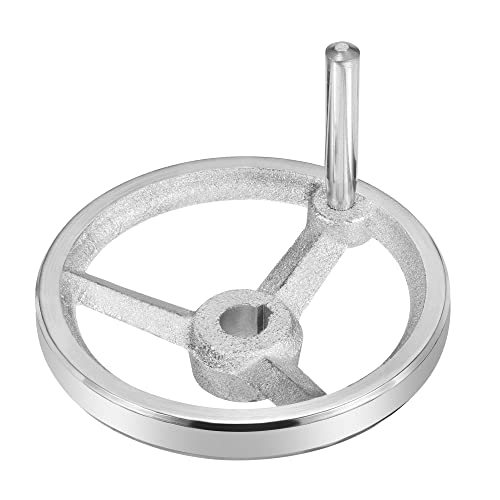 120mm/4.72 Inch Diameter 14mm ID Rotary Handwheel, 1 Pack Cast Iron view 3