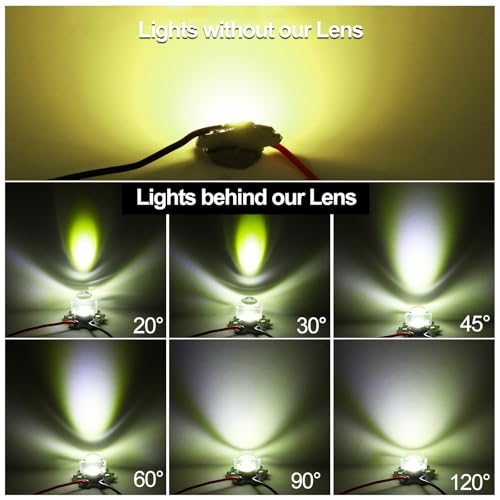 12mm LED Convex Lens, Transparent view 5
