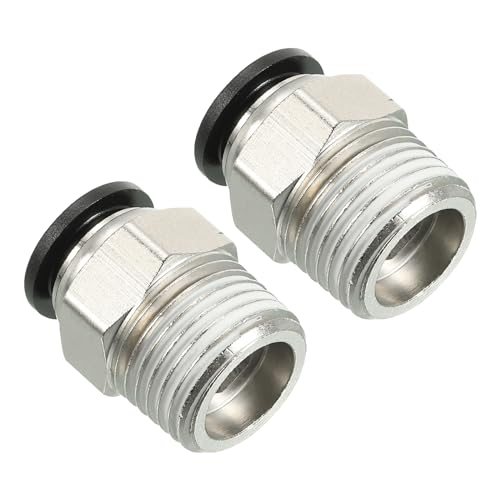 12mm x 1/2"NPT Male Thread Push — PATIKIL