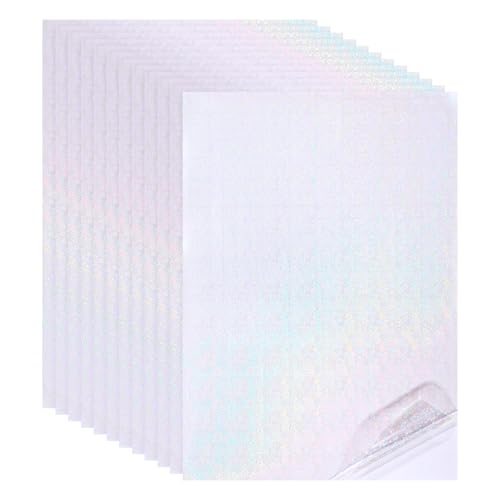 12x8 Inch Holographic Laminate Sheets, 12Pcs Holographic Sticker Paper — PATIKIL