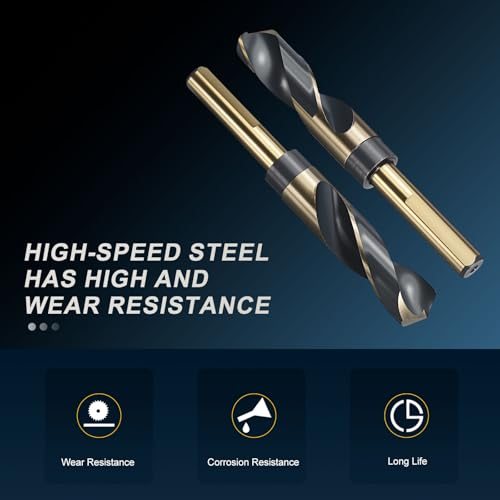 13/16" Drill Bit 1/2" Shank 4341 High Speed Steel view 3
