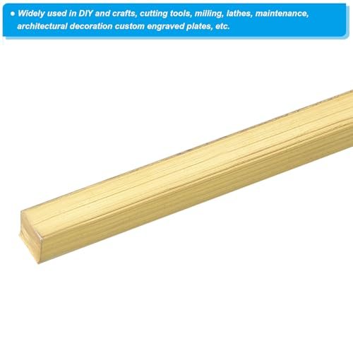 13/64 x 13/64 x 40" H59 Brass Square Bar, Solid Flat Mill Stock view 4