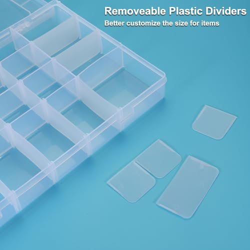 13.6x8.6x1.9" Nail Charm Organizer Clear Plastic Transparent view 3