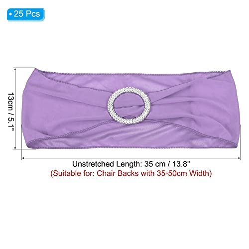 13" x 5" Stretch Chair Sashes Bows, 25 Pack Elastic Chair Bands Sashes view 2