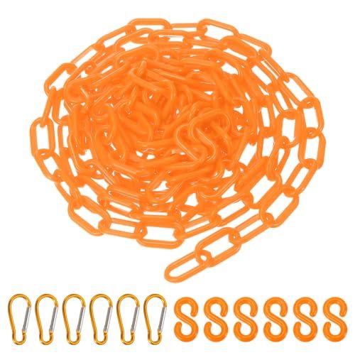 13Ft Plastic Chain Barrier, Safety Link Chain Stanchion view 3