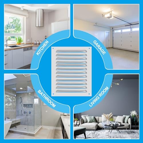 14 Inch Aluminum Vent Cover, Screen Air Grille Ventilation Cover HVAC view 5