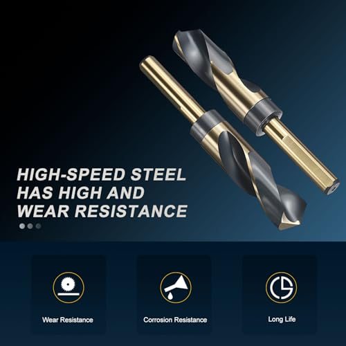 15/16" Drill Bit 1/2" Shank 4341 High Speed Steel view 3