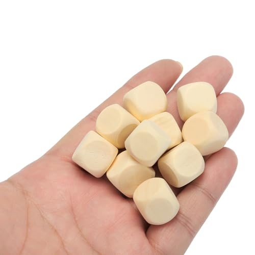 15mm Blank Wooden Dice 100 Pack Unfinished Wooden Blocks view 4