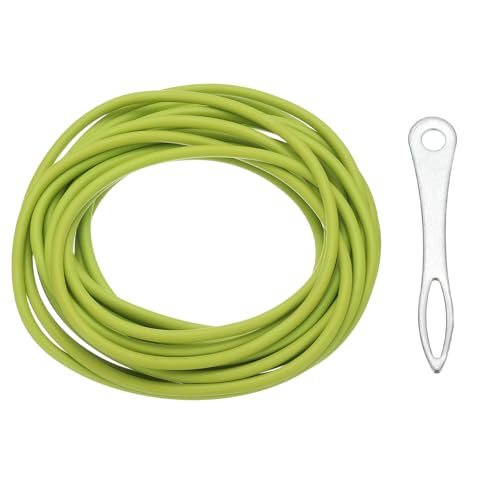 16.4 Ft Rubber Tubing, 1/16"(1.8mm) x11/64"(4.2mm), Grass Green 1842 — PATIKIL