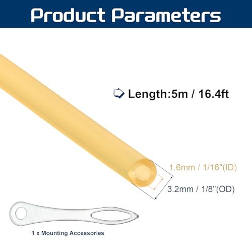 16.4 Ft Rubber Tubing, Sling Shot Rubber Tubing Natural Latex view 2
