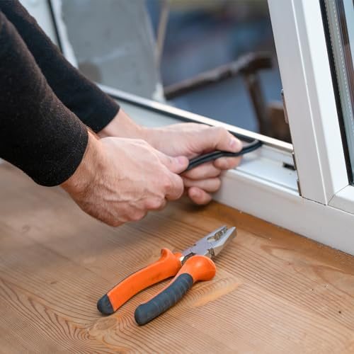 16.4Ft Weather Stripping Door Seal, 3/8" Dia Bulb Bubble Shape Kerf Mount view 5