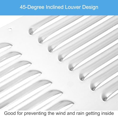 16 Inch Aluminum Vent Cover, Screen Air Grille Ventilation Cover HVAC view 3