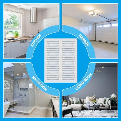 16 Inch Aluminum Vent Cover, Screen Air Grille Ventilation Cover HVAC view 5