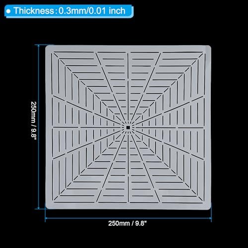16 Segment Mandala Stencil Reusable Mandala Template Painting Tool view 2