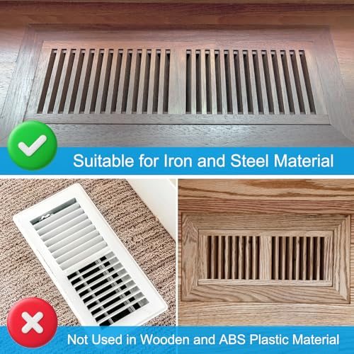 16"x9.5" Magnetic Vent Cover, Floor Wall Air Registers Cover High view 5