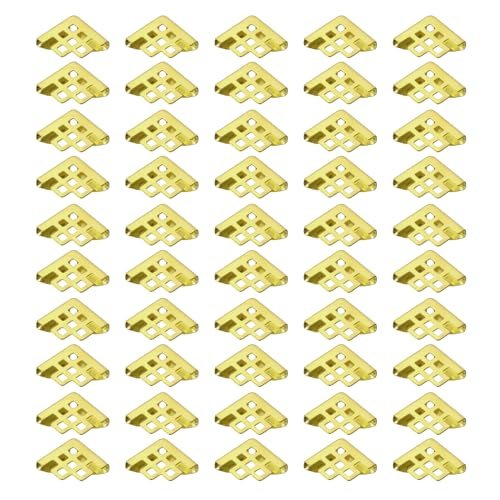 16mm Metal Book Corners, 50pcs Photo Corners Book Corners Protector Retro — PATIKIL