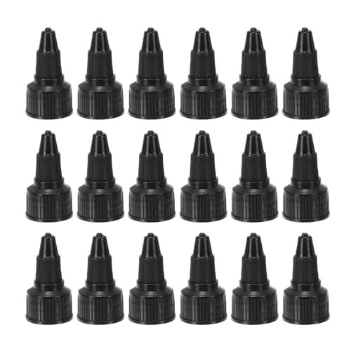18/410 Twist Bottle Caps, 18 Pcs Plastic Ribbed Edge Squeeze Bottle — PATIKIL