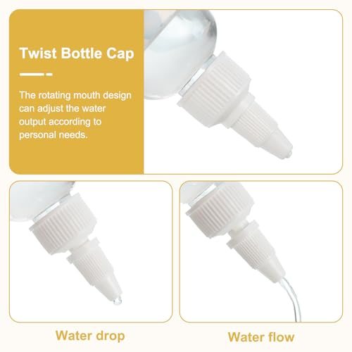 18/410 Twist Bottle Caps, 40 Pcs Plastic Ribbed Edge Squeeze Bottle view 4