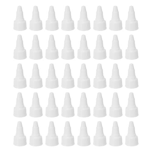 18/410 Twist Bottle Caps, 40 Pcs Plastic Ribbed Edge Squeeze Bottle — PATIKIL
