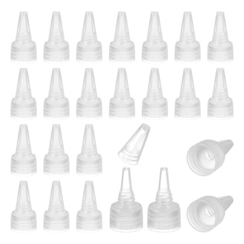 18/410 Twist Top Caps, 60Pcs Plastic Squeeze Bottle Replacement Caps — PATIKIL
