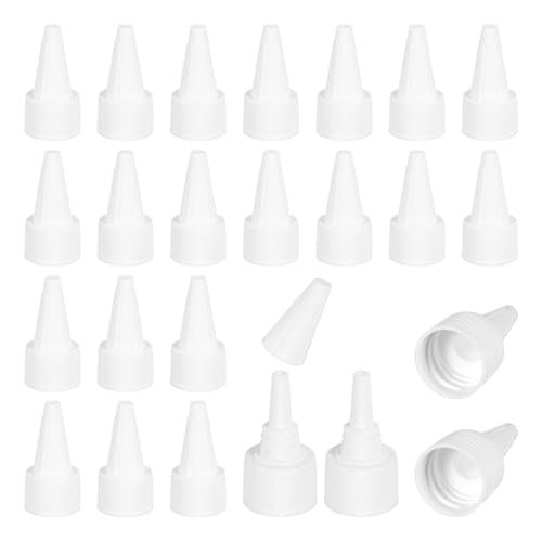 18/410 Twist Top Caps, 60Pcs Plastic Squeeze Bottle Replacement Caps — PATIKIL