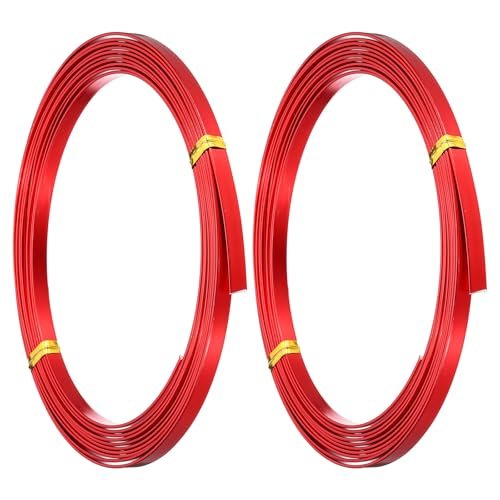18 Gauge 5mm Wide Aluminum Flat Wire 10Ft 2Roll Bendable Craft — PATIKIL